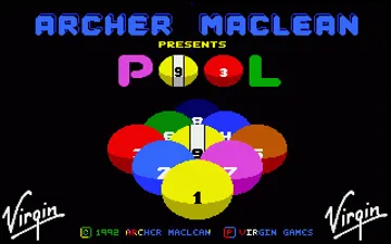 Archer Maclean's Pool screen shot title